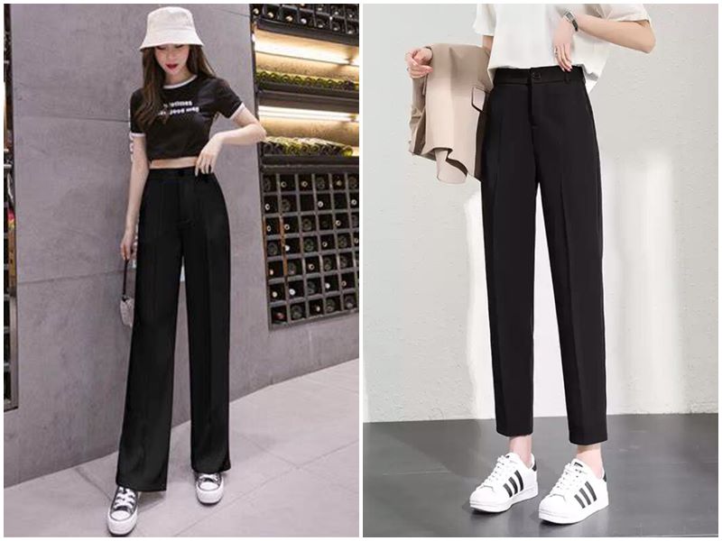 Phối đồ với quần tây nữ công sở - Bảng màu an toàn: đen, be, xám, navy Phối đồ với quần tây nữ công sở - Bảng màu an toàn: đen, be, xám, navy