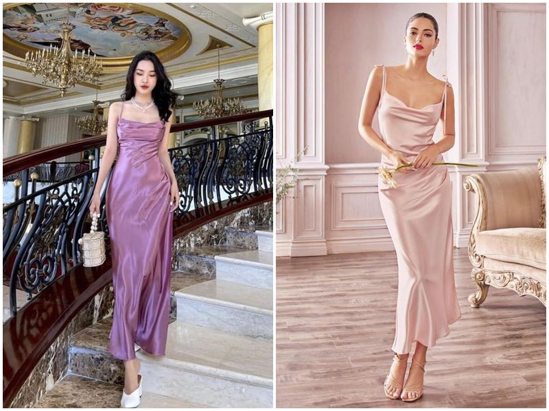Váy lụa - Slip, midi, wrap: bộ ba an toàn mà vẫn trendy Váy lụa - Slip, midi, wrap: bộ ba an toàn mà vẫn trendy