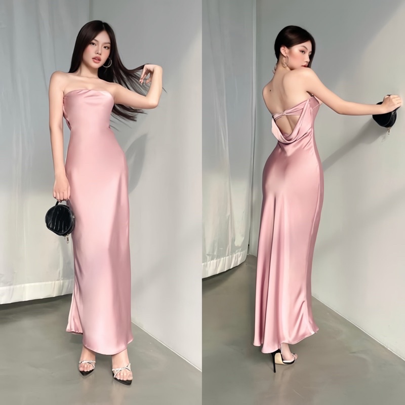 Váy lụa - Layer cùng áo: blazer, cardigan, sơ mi oversized Váy lụa - Layer cùng áo: blazer, cardigan, sơ mi oversized