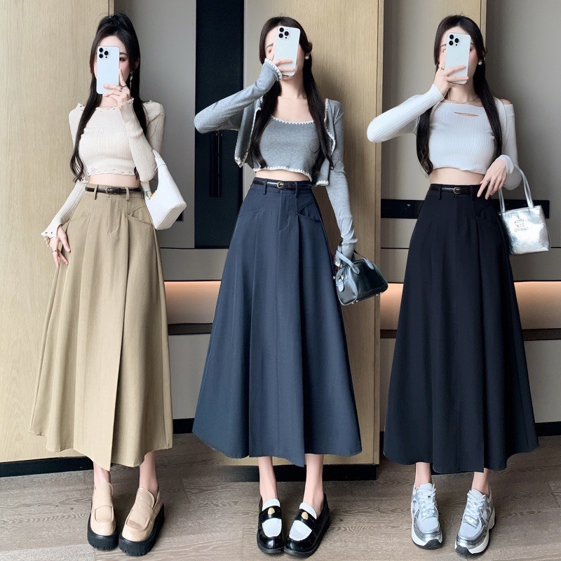 Váy dài - Top 3: Áo sơ mi + chân váy midi chuẩn chỉnh mà trẻ Váy dài - Top 3: Áo sơ mi + chân váy midi chuẩn chỉnh mà trẻ