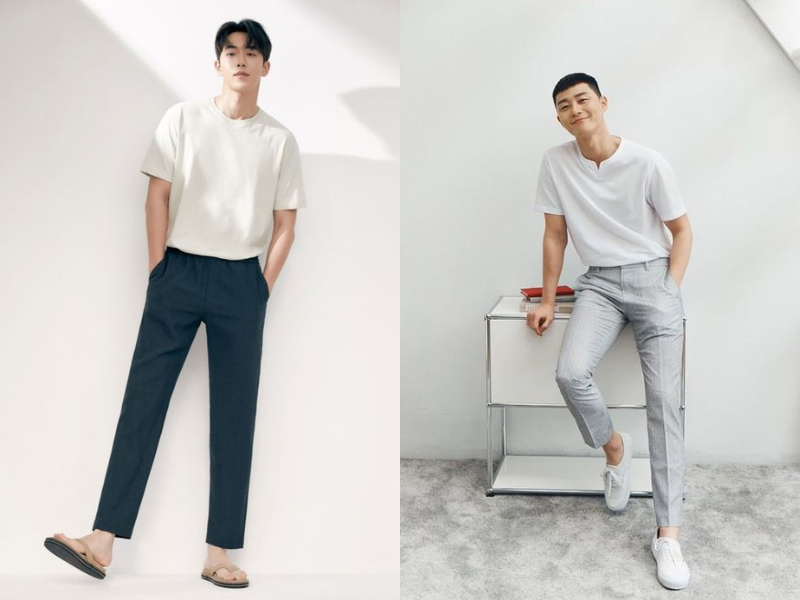 Cách phối đồ cho người gầy - Áo thun và sơ mi: chọn chất vải đứng form Cách phối đồ cho người gầy - Áo thun và sơ mi: chọn chất vải đứng form