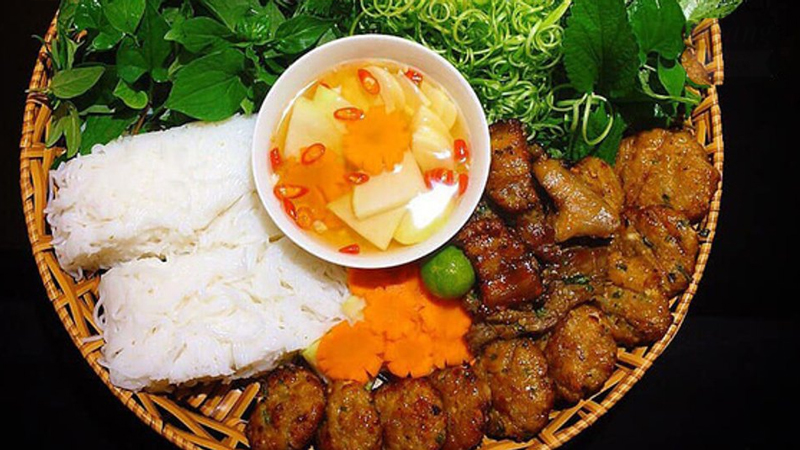 Bún chả - Tạo hình để nướng không bị khô