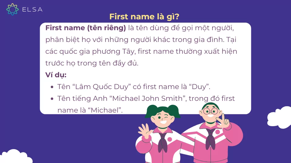 First name là gì - Tài khoản online First name là gì - Tài khoản online