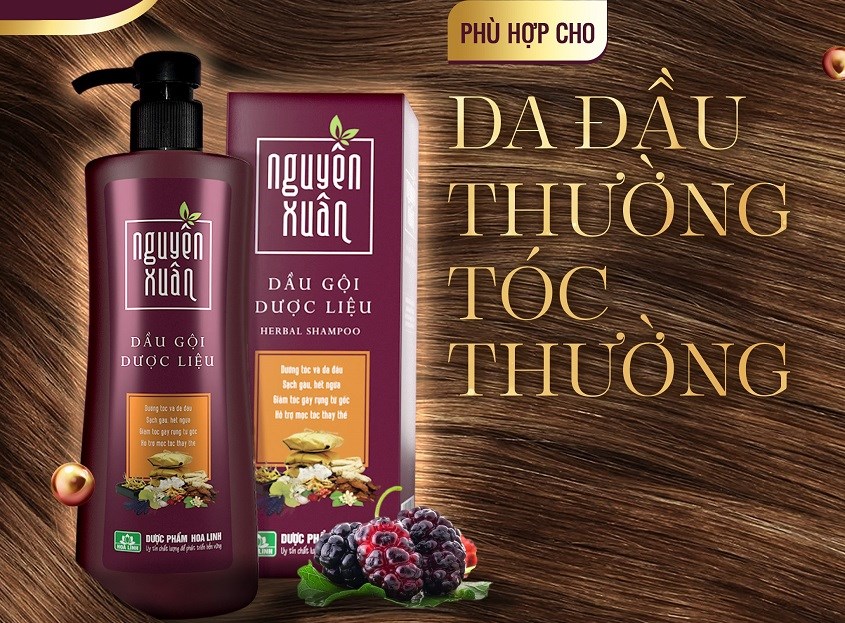 Dầu gội Nguyên Xuân - Tóc dầu, gàu nhẹ và bết nhanh