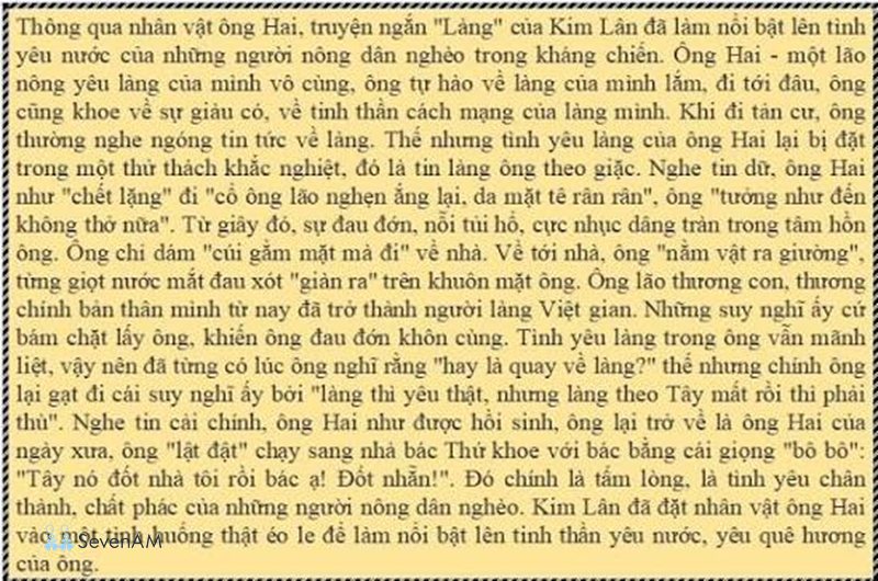 Đóng vai nhân vật ông Hai - Bài văn mẫu đóng vai nhân vật ông Hai Đóng vai nhân vật ông Hai - Bài văn mẫu đóng vai nhân vật ông Hai