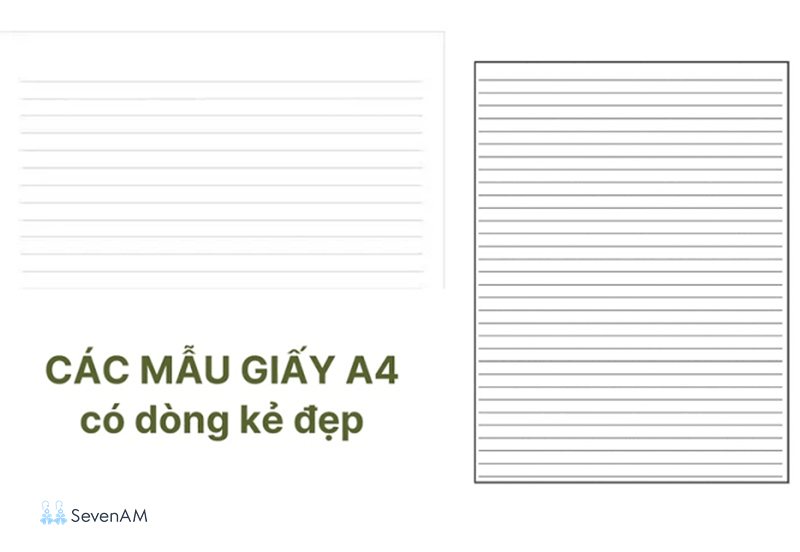 Giấy A4 có dòng kẻ - Đối tượng phù hợp Giấy A4 có dòng kẻ - Đối tượng phù hợp