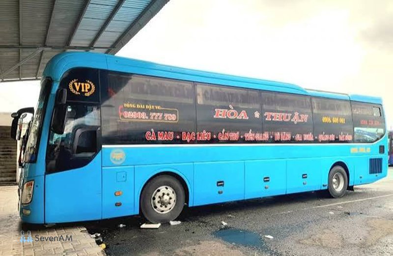 Xe Hòa Thuận - Tuyến Cà Mau đi Bình Thuận