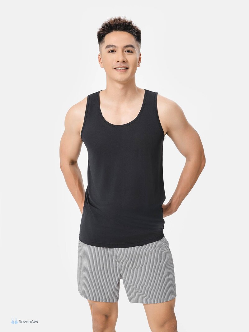 Áo ba lỗ nam - Áo ba lỗ nam làm lớp lót dưới sơ mi Áo ba lỗ nam - Áo ba lỗ nam làm lớp lót dưới sơ mi