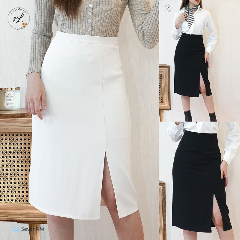 Chân váy dài xẻ tà - Đường xẻ có trước vì bước chân, không phải vì đẹp Chân váy dài xẻ tà - Đường xẻ có trước vì bước chân, không phải vì đẹp