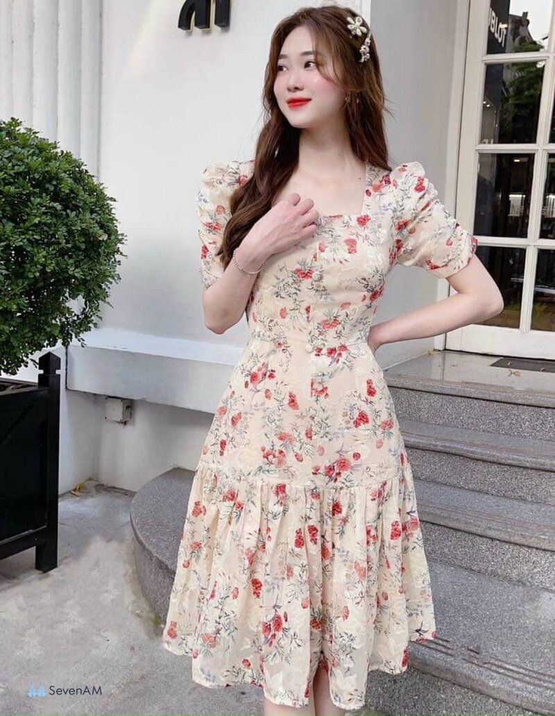 Váy hoa nhí - Hoa nhí và chấm bi không cùng một bài toán Váy hoa nhí - Hoa nhí và chấm bi không cùng một bài toán